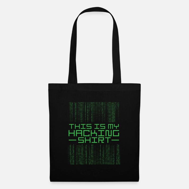 This is my hacking shirt computer scientist gift - Tote Bag - black