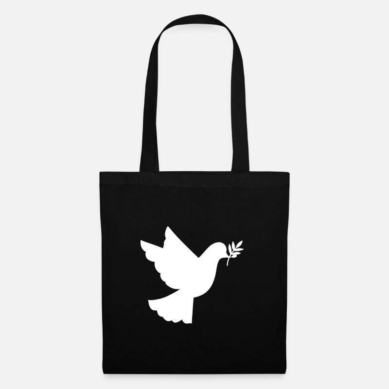 Pigeon Geschenk Peace - Stoffbeutel - Schwarz