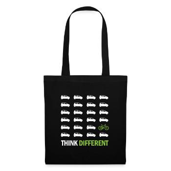 Think different gift bicycle cyclist sport - Tote Bag - black - Front