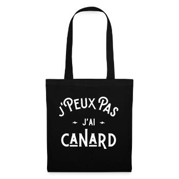 je peux pas j'ai canard cadeau humour citations - Sac en tissu - noir - Devant