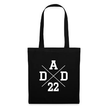DAD 22 FATHER PAPA 2022 FATHER'S DAY GIFT MEN - Tote Bag - black - Front