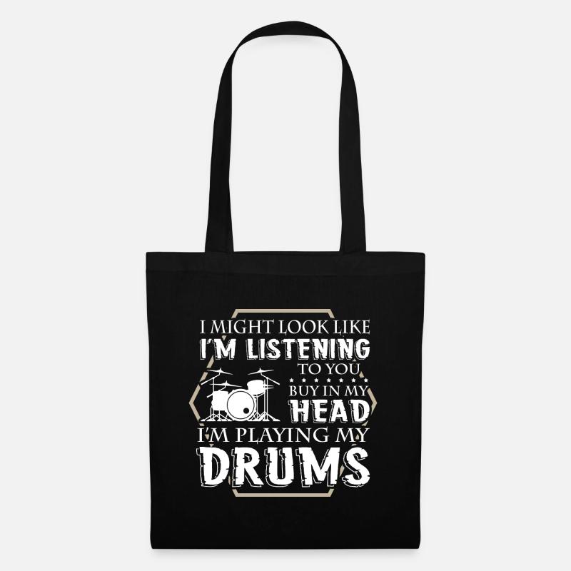 Drummer - Stoffbeutel - Schwarz