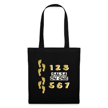 Salsa On One Footprint white - Tote Bag - black - Front