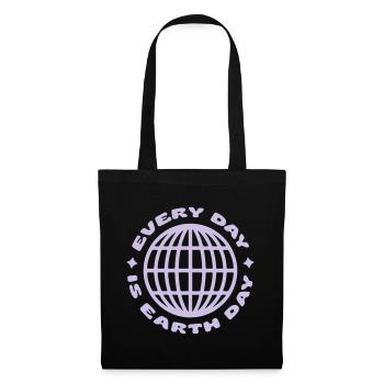 Chaque jour, c’est le Jour de la Terre - Sac en tissu - noir - Devant