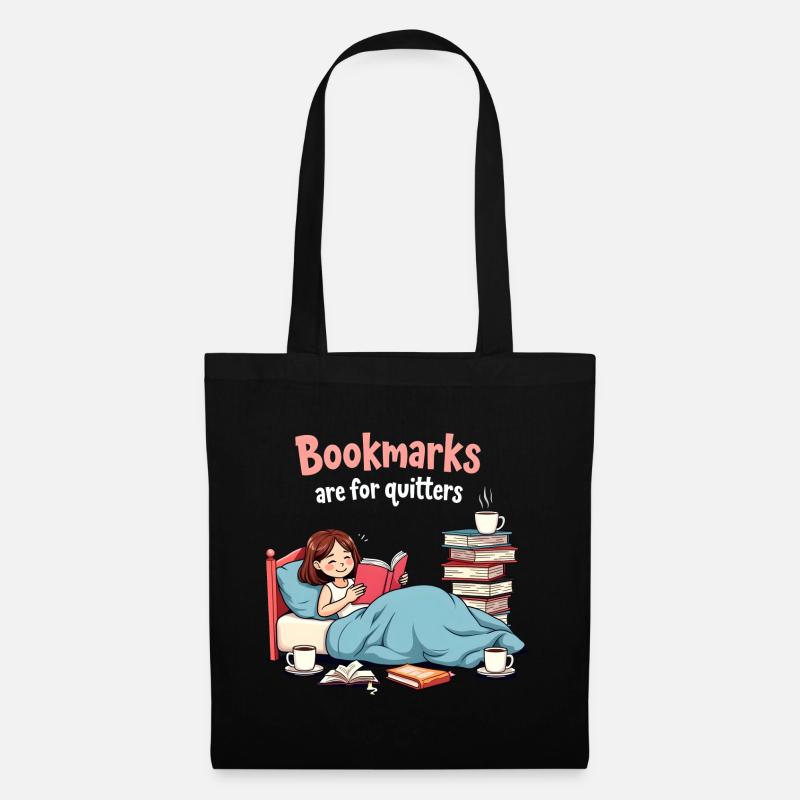 Je suis dans une relation engagée avec ma bibliothèque - Sac en tissu - noir