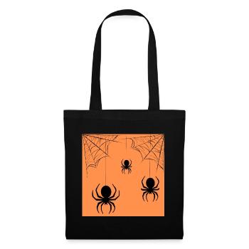 Spiders coming down from the web - Tote Bag - black - Front