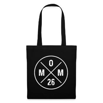 Mom 26 Grunge Baby Muttertag - Mama 2026 Geschenk - Stoffbeutel - Schwarz - Vorne