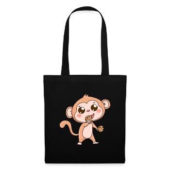 Monkey Wildlife Fantasy Hunger Cookies Gift Baby - Tote Bag - black - Front