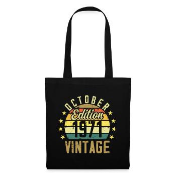 Les légendes sont nées en Octobre 1971 - 1971 - Sac en tissu - noir - Devant