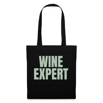 Wine expert - Tote Bag - black - Front