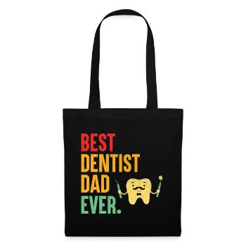 Best Dentist Dad Ever Dental Dentistry Father Dent - Tote Bag - black - Front
