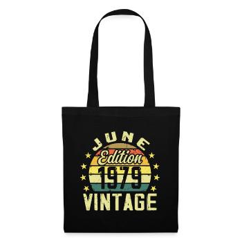 June 1979 June Retro June 1979 Birthday Gift - Tote Bag - black - Front