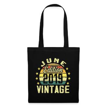 June 2019 June Retro Birthday Gift June 2019 - Tote Bag - black - Front