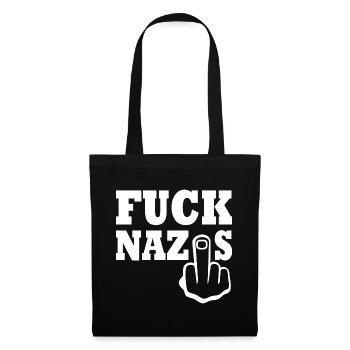 Fuck nazis - Tote Bag - black - Front