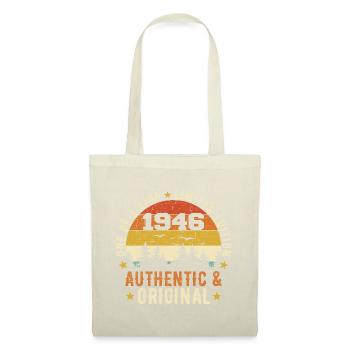 Original 1946 Geburtstagsgeschenk 1946 authentisch - Stoffbeutel - Natur - Vorne
