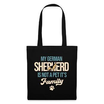 My German Shepherd Is Not A Pet It's Family Dog Lo - Tote Bag - black - Front