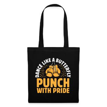 Dansez comme un coup de poing papillon avec le boxeur Pride - Sac en tissu - noir - Devant