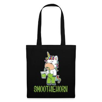 Drôle Licorne Boissons Smoothie Vert Vegan - Sac en tissu - noir - Devant