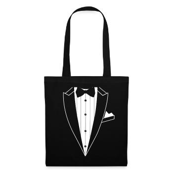 Tee-shirt Tuxedo JGA Jacket T-shirt en costume de smoking - Sac en tissu - noir - Devant