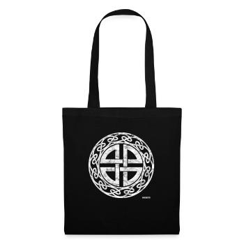 Nodule celtique symbole de protection celtique - Sac en tissu - noir - Devant