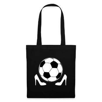 Football féminin - Sac en tissu - noir - Devant