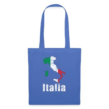 Italien Karte Flagge Italia Vintage - Stoffbeutel - Hellblau - Vorne