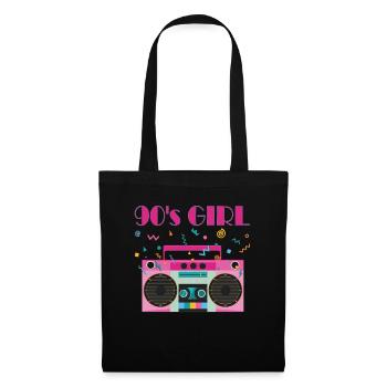 Années 90 Music Girl Années 90 Années 90 Costume De Fête - Sac en tissu - noir - Devant