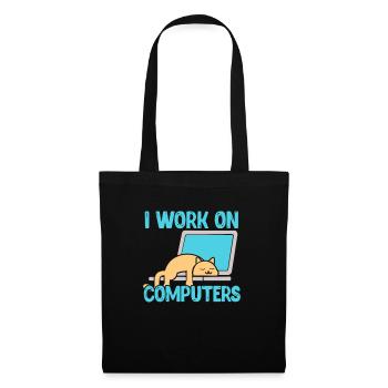 Programmeur informatique code informatique cadeau - Sac en tissu - noir - Devant