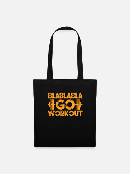 Workout - Stoffbeutel - Schwarz