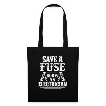Electrician Electricity Electrics Electronics Gift - Tote Bag - black - Front