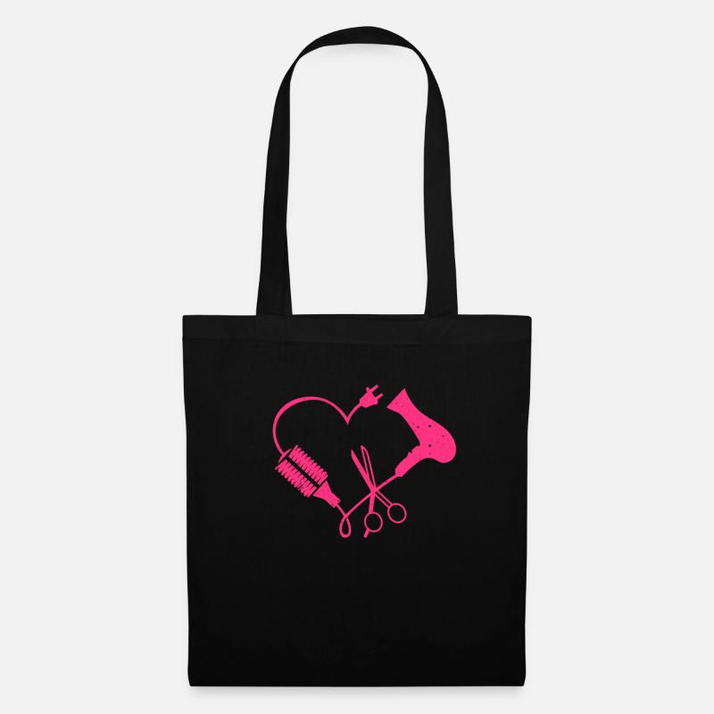 Coiffeur coiffeur coiffeur coiffure coiffeur cadeau - Sac en tissu - noir