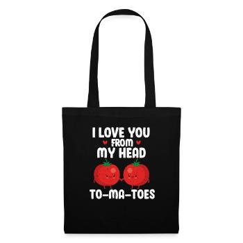 Chère tomate - Sac en tissu - noir - Devant