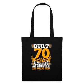 70th Birthday - Tote Bag - black - Front