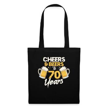 70th birthday beer - Tote Bag - black - Front
