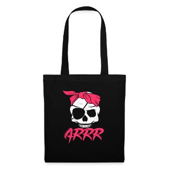 Pirate Pirate Skull Pirate Girl Gift - Tote Bag - black - Front