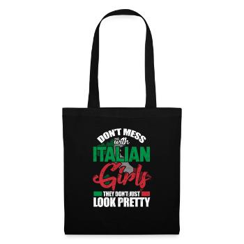 Italian - Tote Bag - black - Front