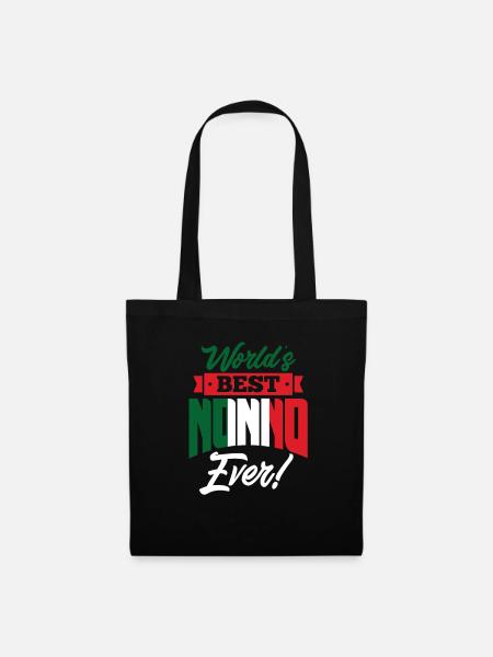 Nonno Opa Italien Italiener Geschenk - Stoffbeutel - Schwarz