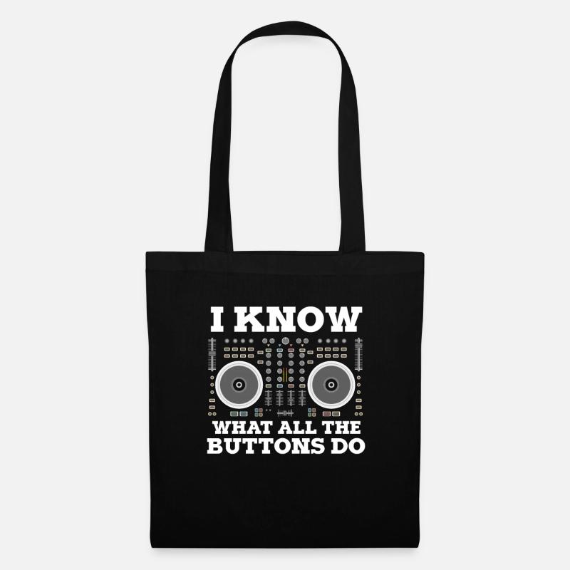 Techno DJ - Stoffbeutel - Schwarz