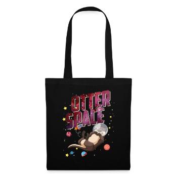 Otter Space Astronaut Otter Funny Animal Lovers - Sac en tissu - noir - Devant