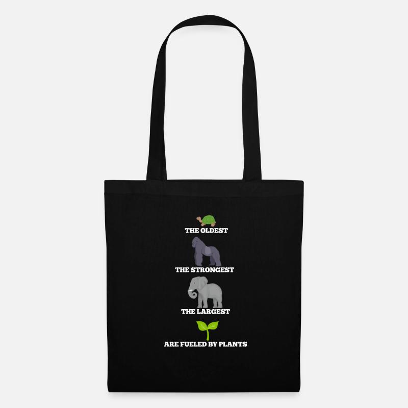 Vegan - Stoffbeutel - Schwarz