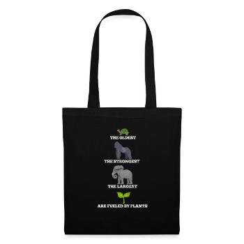Végétalien Végétalien Végétalien Végétarien Végétarien - Sac en tissu - noir - Devant