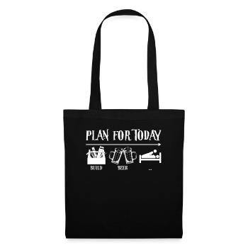 Plan For Today Build Beer Then Sex Funny Craftsman - Tote Bag - black - Front