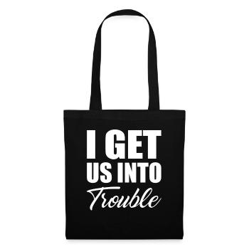 Je nous mets en difficulté Funny Matching Best Friends - Sac en tissu - noir - Devant
