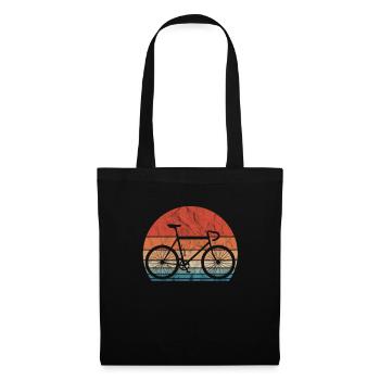 Bicycle bike cycling racing bike bike gift - Tote Bag - black - Front