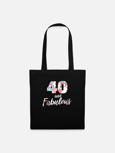 40th birthday - Tote Bag - black