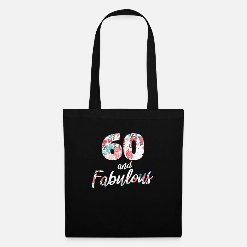 60th birthday - Tote Bag - black