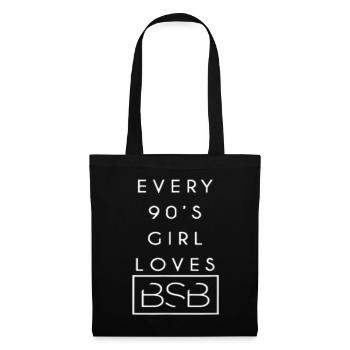 backstreet straight through my heart boys - Stoffbeutel - Schwarz - Vorne