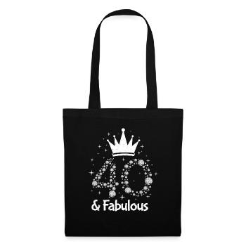 40th birthday - Tote Bag - black - Front