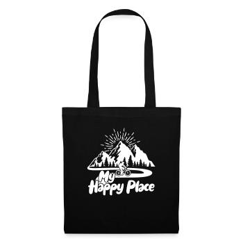 vélo de montagne - Sac en tissu - noir - Devant