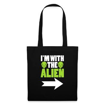 Extraterrestre - Sac en tissu - noir - Devant